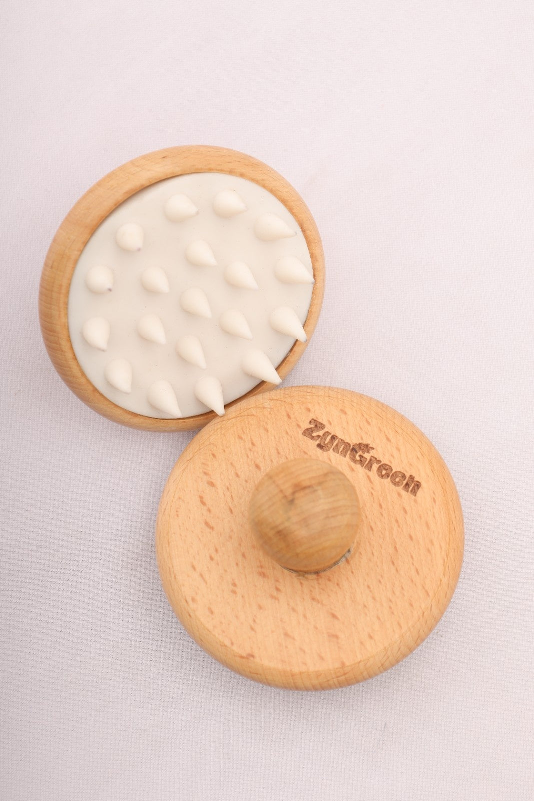 Wooden Shampoo Scalp Massager - Round