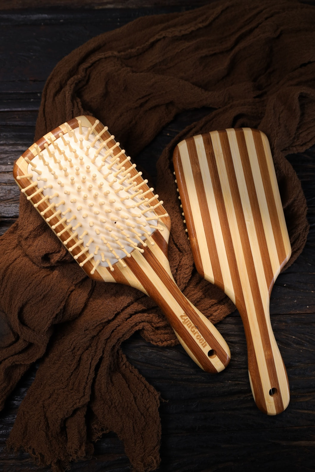 Bamboo Paddle Brush with Bamboo Bristles Rectangular