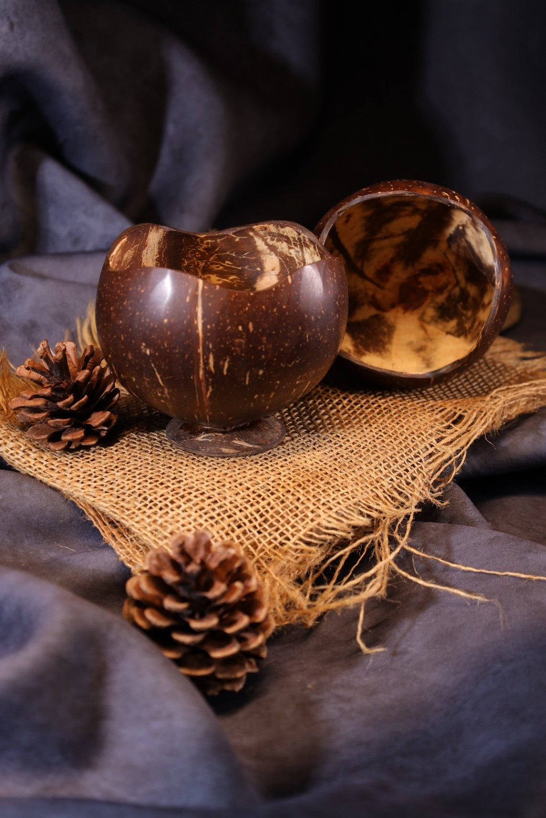 LotusBloom Coconut Shell Bowl